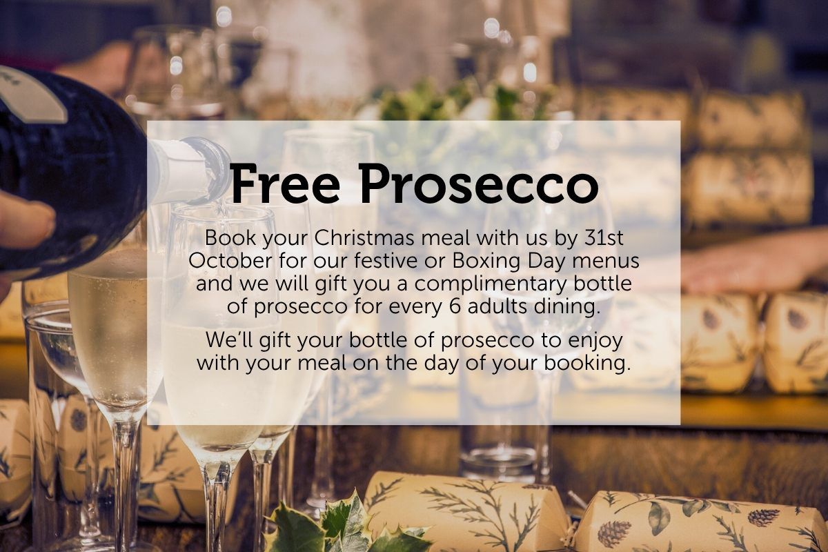 Book early for free Prosecco