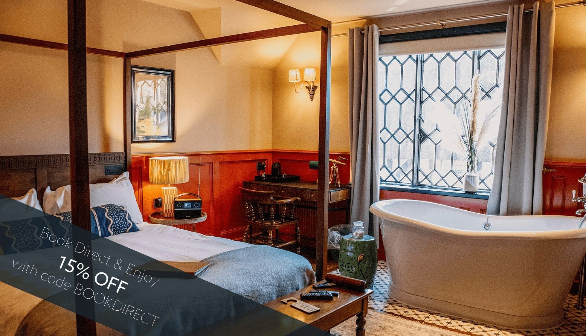 Bedroom at The Peat Spade Inn